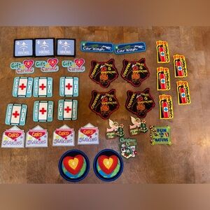 Boy Scouts Girl Scouts Assorted Embroidered Merit Badge Patches Lot First Aid